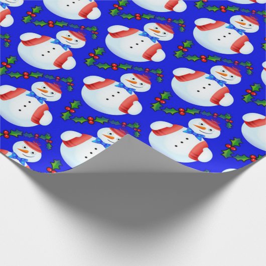 sneeuwbalpapier voor kerstmis cadeaupapier (Hoek)