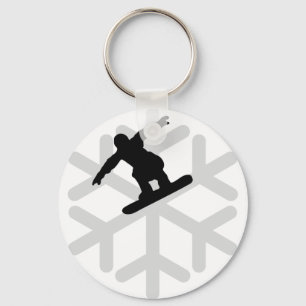 sneeuwbalpictogram sleutelhanger