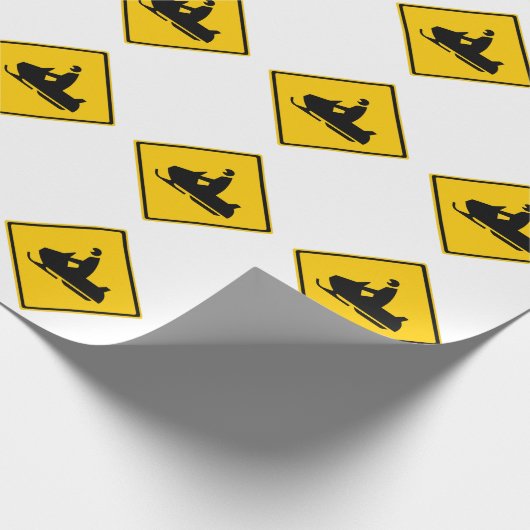 Sneeuwbalsignaal Cadeaupapier (Hoek)