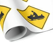 Sneeuwbalsignaal Cadeaupapier (Rol Hoek)