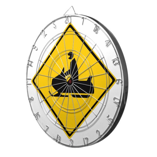 Sneeuwbalsignaal Dartbord (Voorkant Rechts)