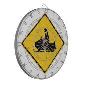 Sneeuwbalsignaal Dartbord (Voorkant Links)