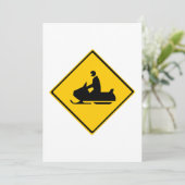 Sneeuwbalsignaal Kaart (Staand voorkant)