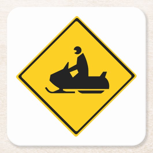 Sneeuwbalsignaal Kartonnen Onderzetters (Voorkant)