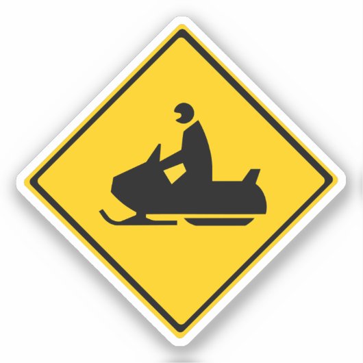 Sneeuwbalsignaal Sticker (Voorkant)