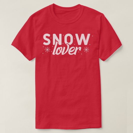 Sneeuwbalspel Lover Snowflak T-shirt (Design voorkant)