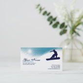 sneeuwbalvliegtuig visitekaartje (Staand voorkant)