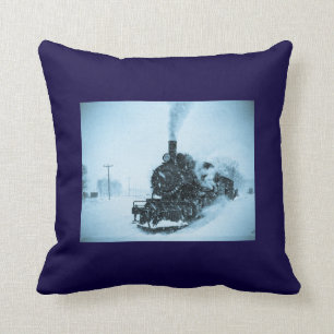 Sneeuwband  winterspoorweg kussen