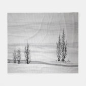 Sneeuwbank fleece deken (Voorkant (Horizontaal))