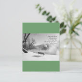 sneeuwbank in stilte briefkaart (Staand voorkant)