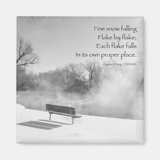 Sneeuwbank in stilte magneet (Voorkant)