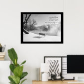 Sneeuwbank in stilte poster (Thuiskantoor)