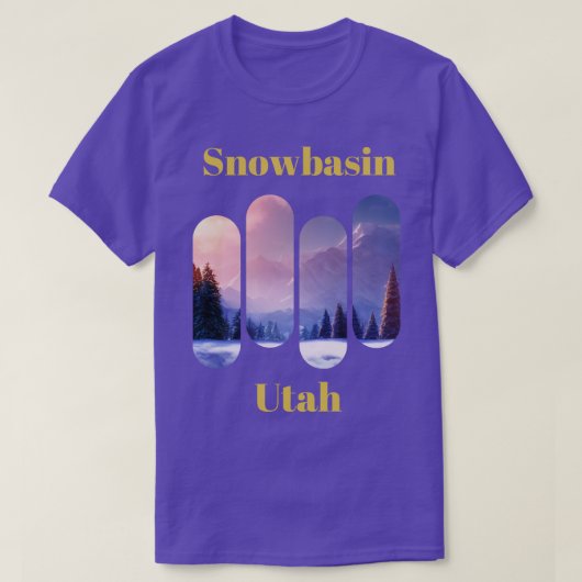 Sneeuwbassin ski Utah 3 T-shirt (Design voorkant)