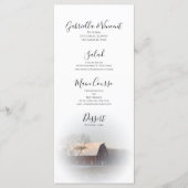 Sneeuwbedekkend winterlandwentelingsmenu menu (Voorkant)