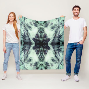 Sneeuwbedekkende pijnnaalden WinterNatuur Abstract Fleece Deken