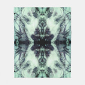 Sneeuwbedekkende pijnnaalden WinterNatuur Abstract Fleece Deken (Voorkant)