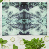 Sneeuwbedekkende pijnnaalden WinterNatuur Abstract Theedoek (Gevouwen)