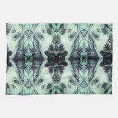 Sneeuwbedekkende pijnnaalden WinterNatuur Abstract Theedoek (Horizontaal)