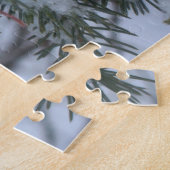 sneeuwbedekkende pijnnaalden WinterNatuur Legpuzzel (Zijkant)
