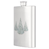 Sneeuwbedekkende Spruce Trees Illustratie Flacon (Links)