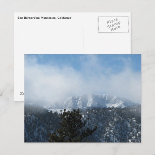 Sneeuwbedekking Briefkaart (Voorkant / Achterkant)