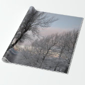 Sneeuwbedekking Cadeaupapier (Uitgerold)