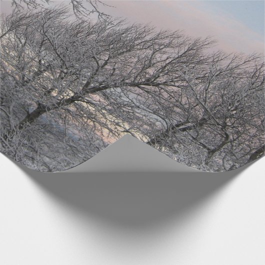 Sneeuwbedekking Cadeaupapier (Hoek)