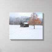 Sneeuwbedekking dok canvas afdruk (Voorkant)