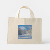 Sneeuwbedekking dok mini tote bag (Achterkant)