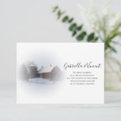 Sneeuwbedekking huwelijk/aankondiging aankondiging (Staand voorkant)