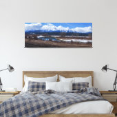 Sneeuwbedekking in de bergen van Columbia, Canada Canvas Afdruk (Insitu (Slaapkamer))