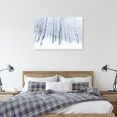 Sneeuwbedekking in de winter canvas afdruk (Insitu (Slaapkamer))