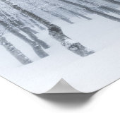 Sneeuwbedekking in de winter poster (Hoek)