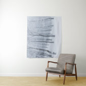 Sneeuwbedekking in de winter wandkleed (In situ)