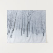 Sneeuwbedekking in de winter wandkleed (Voorkant (horizontaal))