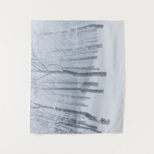 Sneeuwbedekking in de winter wandkleed (Voorkant)