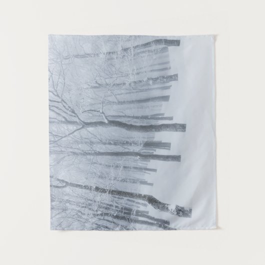 Sneeuwbedekking in de winter wandkleed (Voorkant)