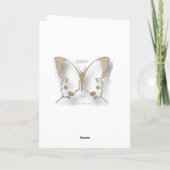 Sneeuwbedekking kerstkaart bedankkaart (Achterkant)