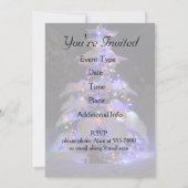 Sneeuwbedekking, kort en kort kerstboom kaart (Achterkant)