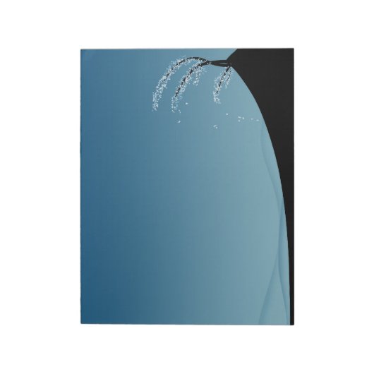 Sneeuwbedekking landschap notitieblok (Linkerzijde)