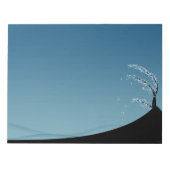 Sneeuwbedekking landschap notitieblok (Voorkant)