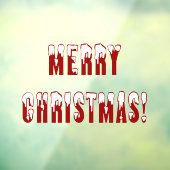 Sneeuwbedekking met kerst-kerst-thuiswinkel Vinyl Raamsticker (Vel 3)