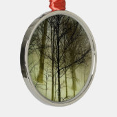 Sneeuwbedekking Metalen Ornament (Rechts)