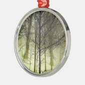 Sneeuwbedekking Metalen Ornament (Links)