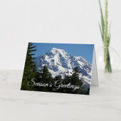 Sneeuwbedekking montair folie feestdagenkaart (Voorkant)