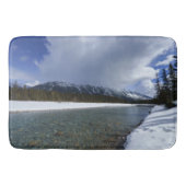 Sneeuwbedekking op de Kootenay River Canada Badmat (Voorkant)