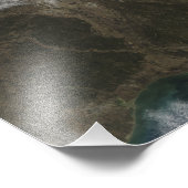 Sneeuwbedekking over de Verenigde Staten Foto Afdruk (Hoek)