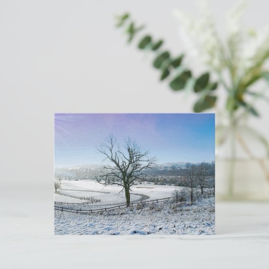 Sneeuwbedekking Ozark Hills Briefkaart (Staand voorkant)