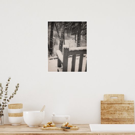 Sneeuwbedekking Poster (Keuken)