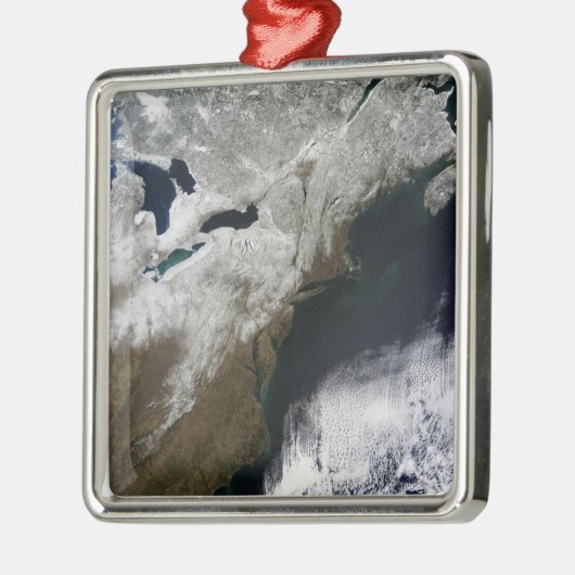 Sneeuwbedekking uit Canada Metalen Ornament (Links)